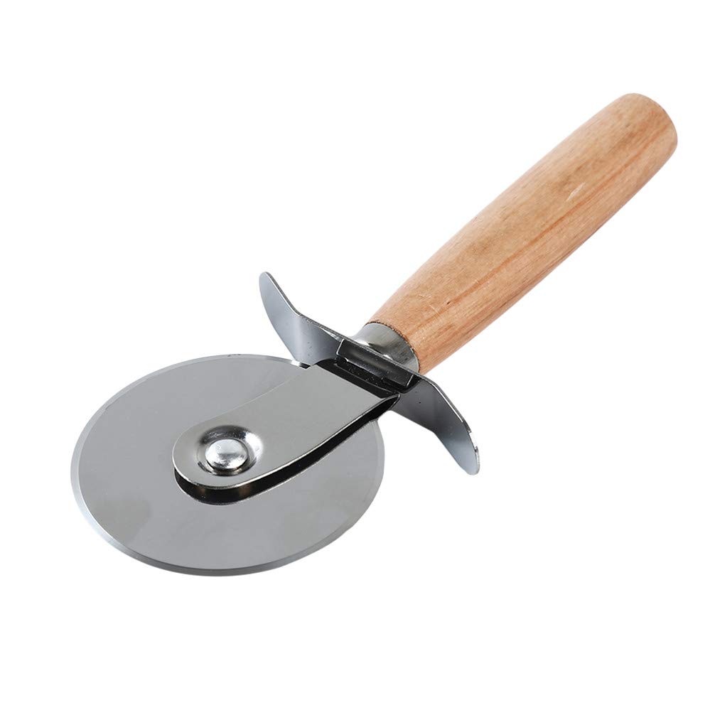 LoveAloe Stainless Steel Pizza Cutter Wheel - Sharp Rotary Blade for Slicing Pizza, Waffles, Cookies & Dough - Perfect for Home Kitchen, Restaurants & Baking Enthusiasts