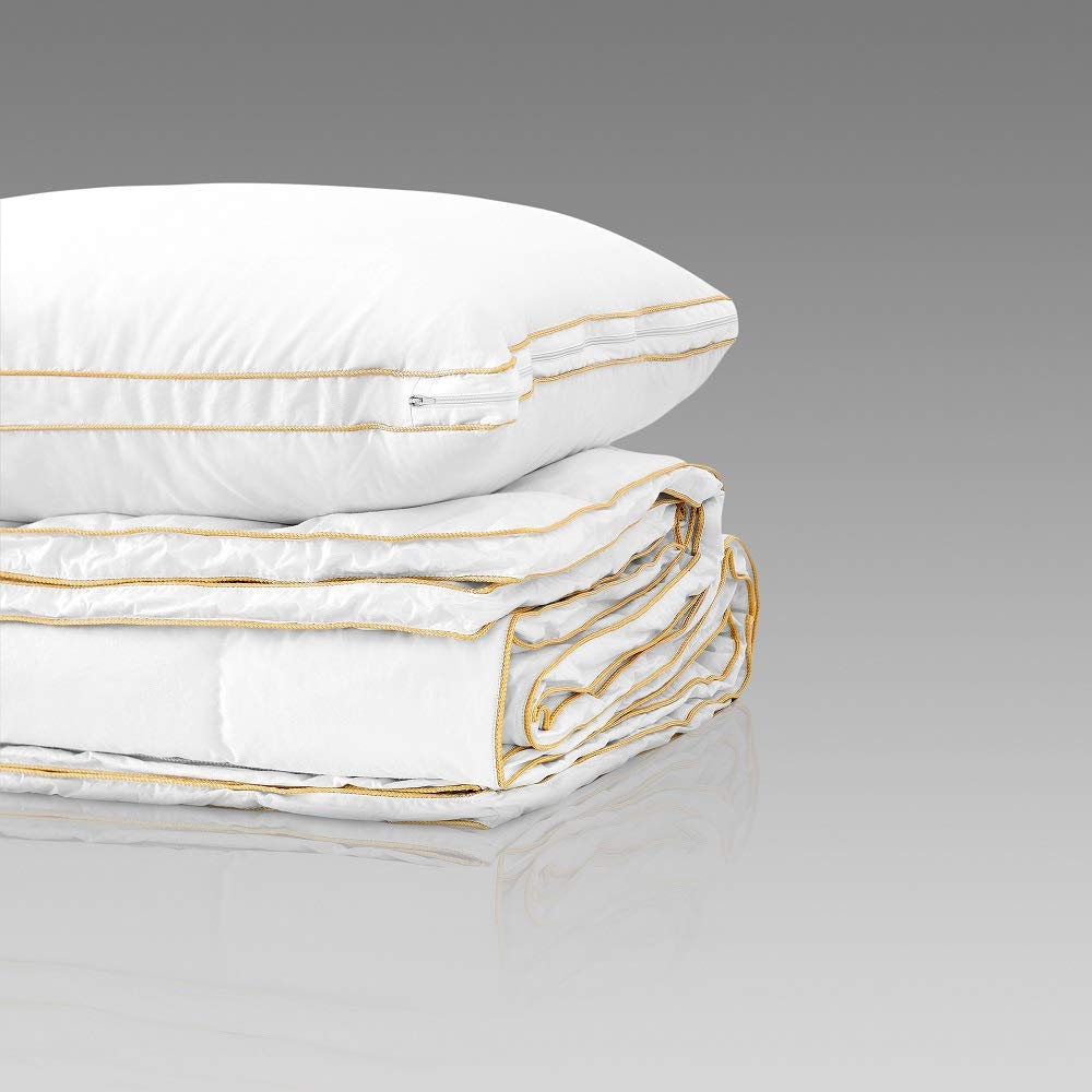 100% White Goose Down Comforter - Ultra Warm & Lightweight Duvet Insert for Winter | Hypoallergenic Luxury Bedding for Cold Nights