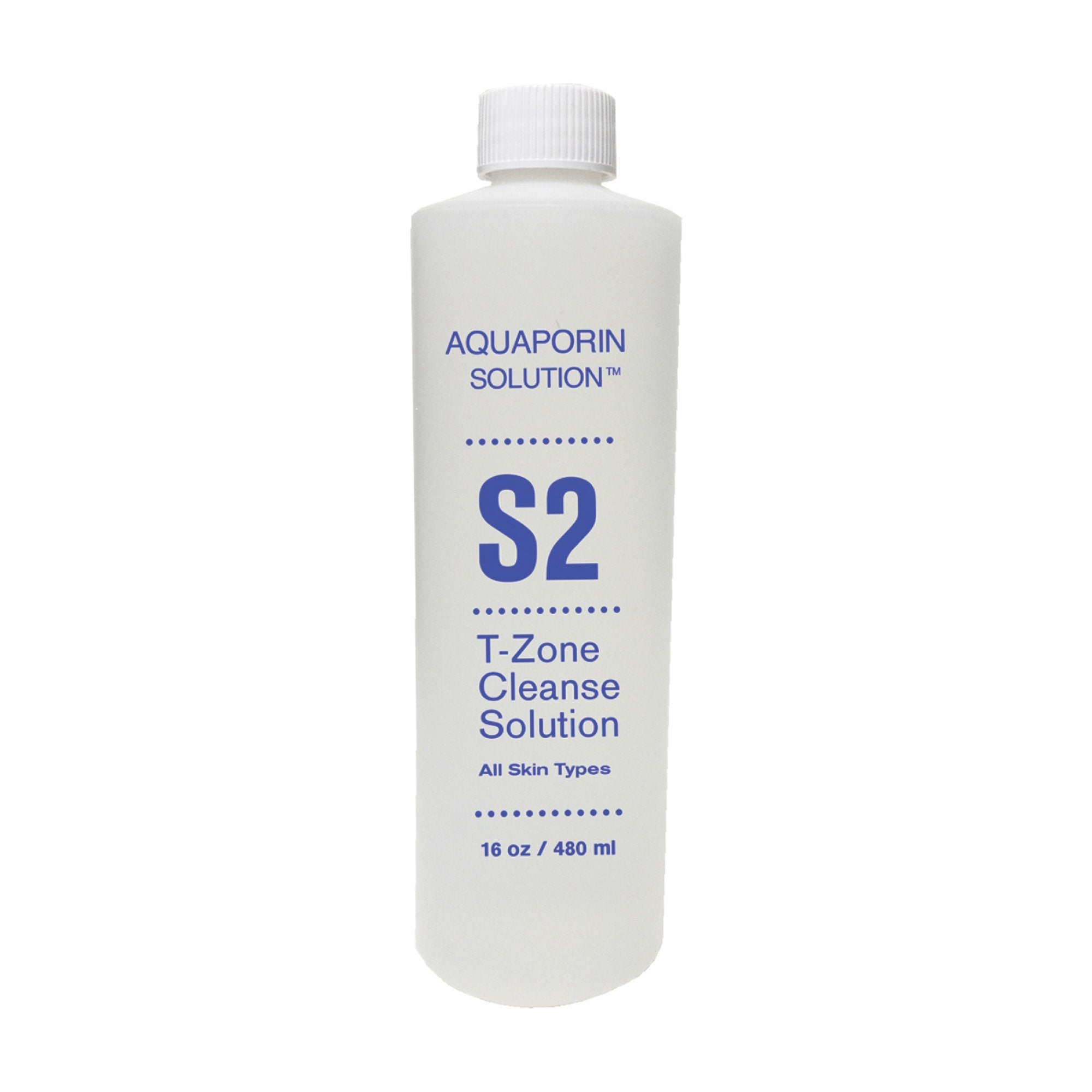 Aqua T Zone Cleanse S2 Solution - 16oz Facial Cleanser for Acne-Prone Skin | Deep Pore Cleansing & Oil Control | Perfect for Daily Skincare Routine & Travel