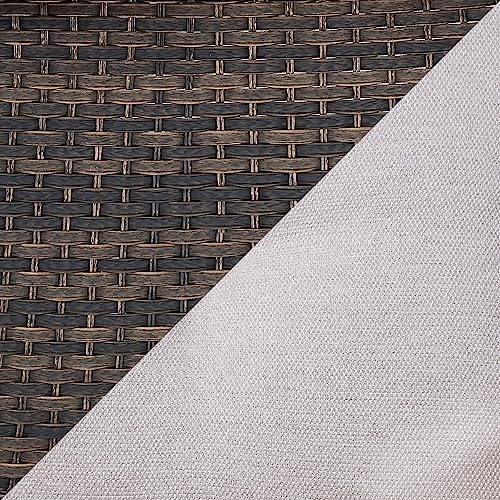Brown Wicker / Beige Cushion