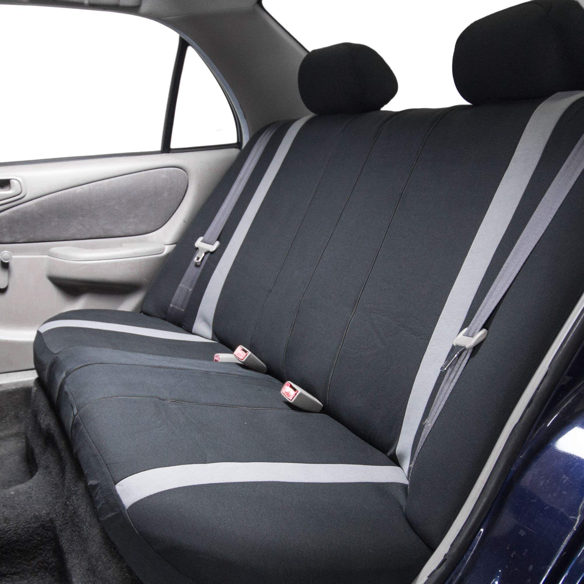 Premium Universal Car Seat Covers Full Set - Yellow Modern Automotive Seat Protectors with Airbag Compatibility & Split Rear Design | Perfect for Cars, Trucks & SUVs | Enhance Comfort & Protect Interior from Wear, Spills & Pets