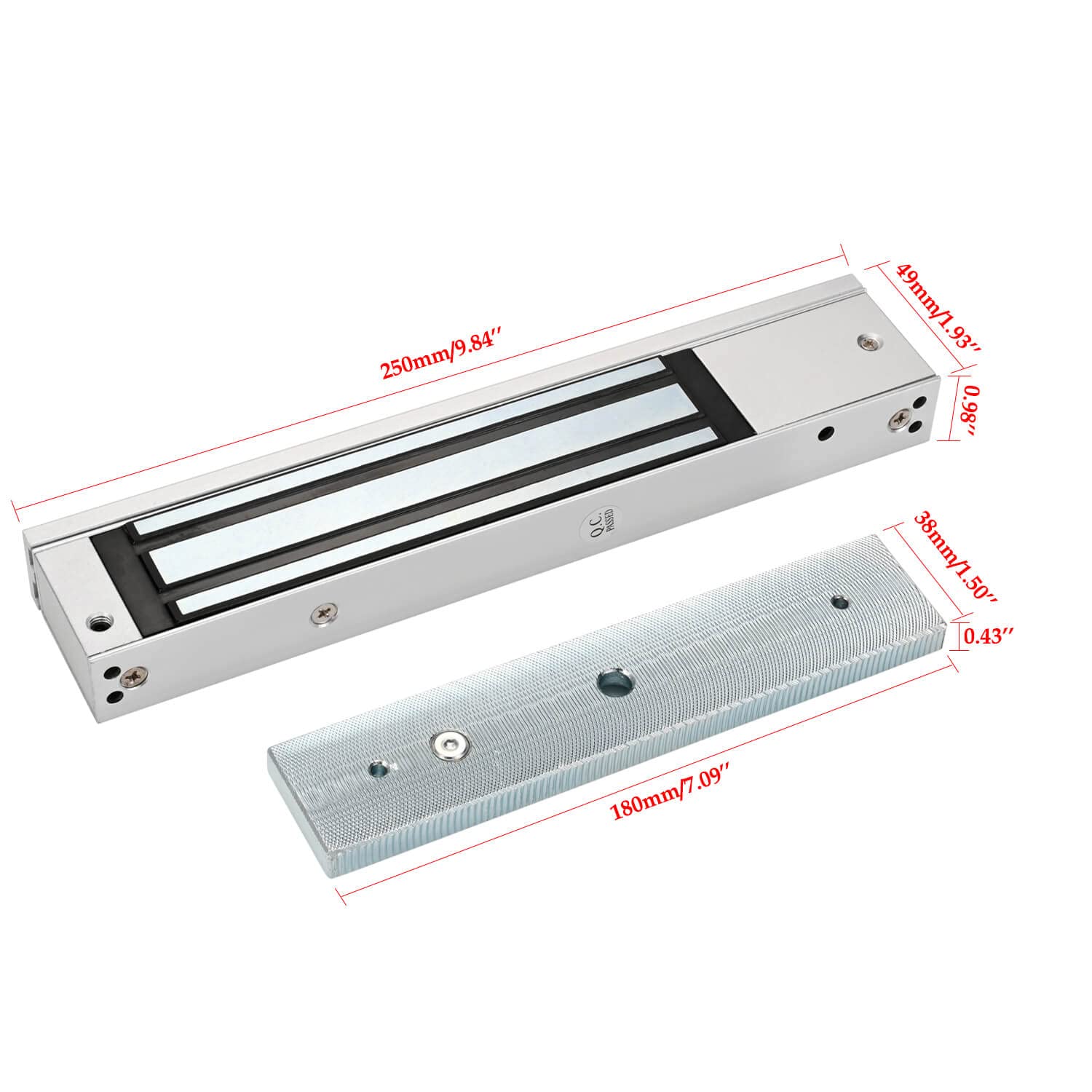 RFID Keypad Door Access Control System with 600lb Electric Magnetic Lock, Exit Button, Doorbell Chime & Remote Control - Secure Entry for Homes, Offices & Commercial Buildings