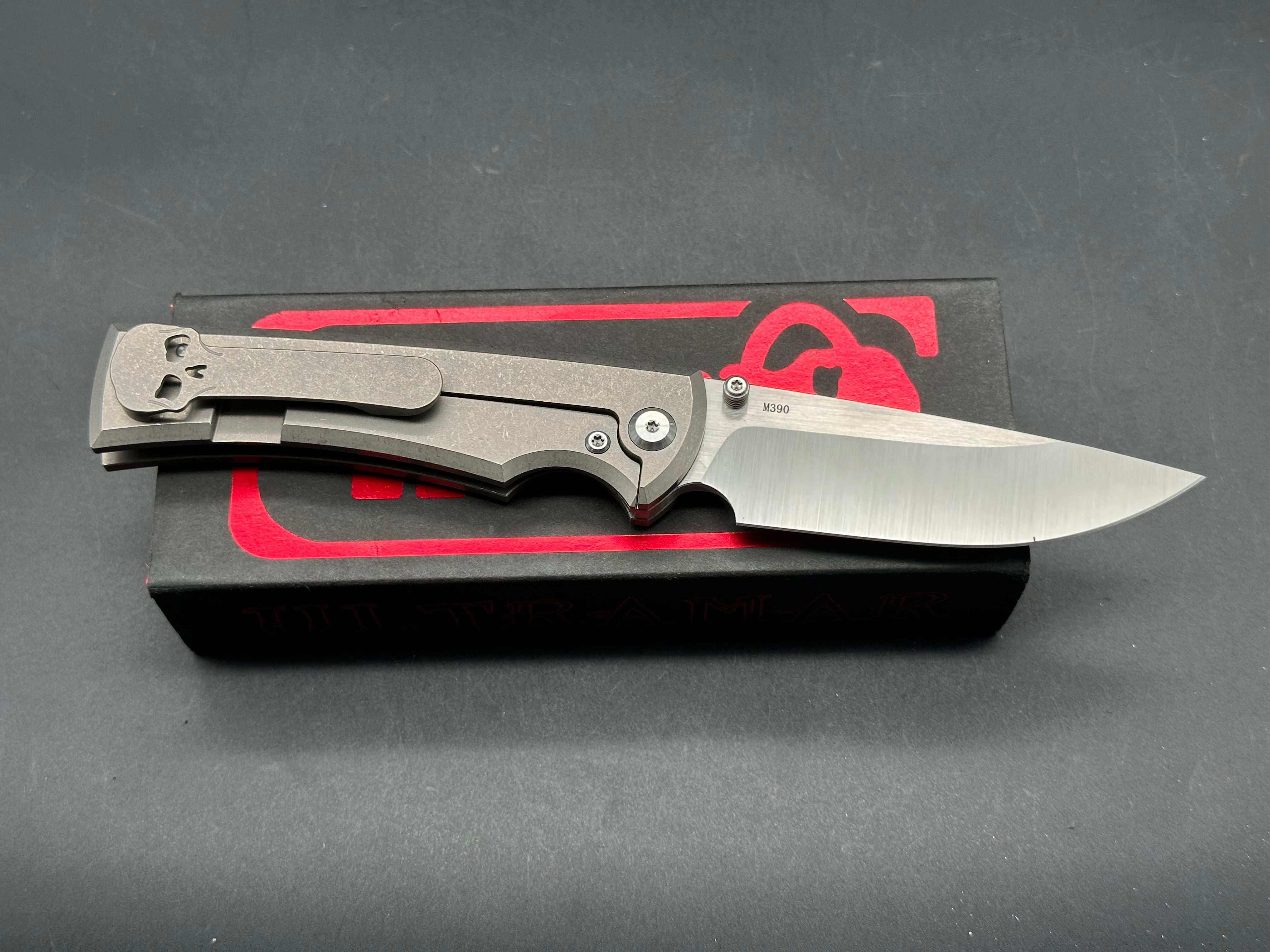 Chaves Liberation 229 Seigaiha Titanium Folding Knife - Urban EDC Exclusive with M390 Steel Blade, Satin Finish | Perfect for Everyday Carry, Outdoor Adventures & Tactical Use