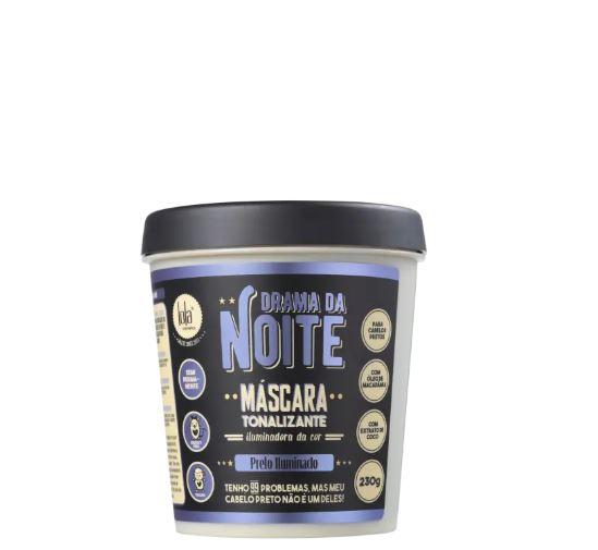 Lola Cosmetics Black Illuminator Drama of the Night Toning Mask 230g - Brightening & Hydrating Facial Treatment for Glowing Skin