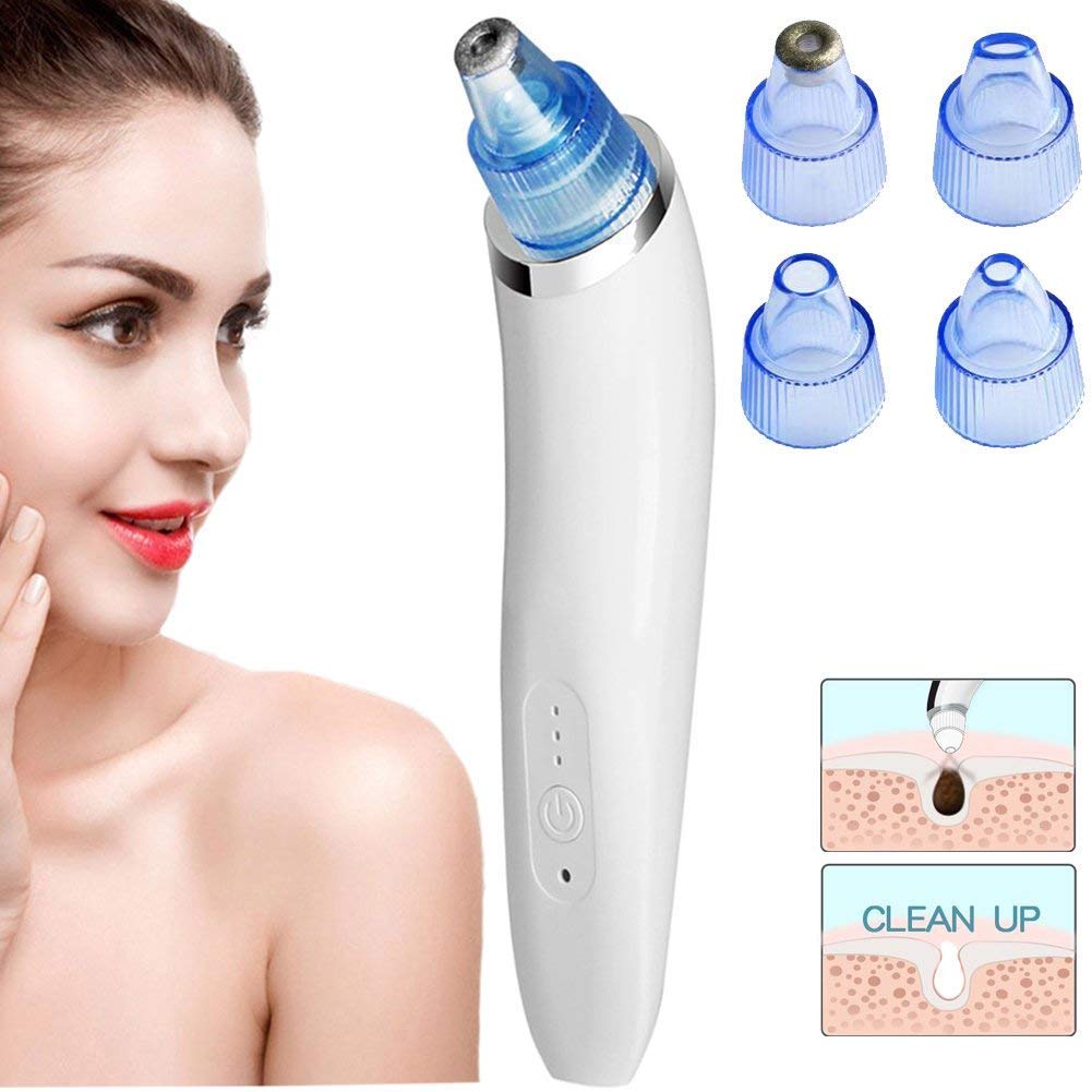 McMus Professional Acne Pore Cleaner & Blackhead Remover Kit - Facial Cleansing Vacuum Tool for Pimple & Acne Treatment - Skin Care Device for Men & Women - Perfect for Daily Deep Cleansing & Spa Skincare Routine