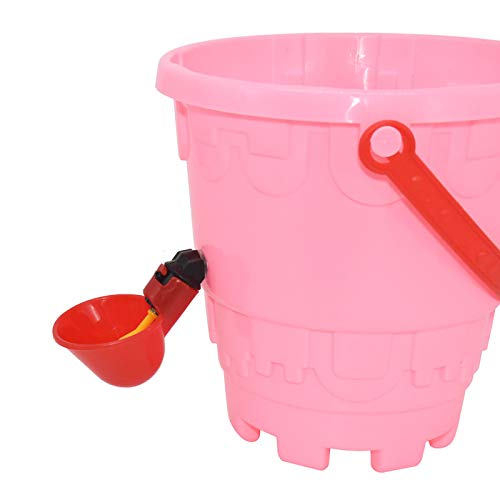 3Pcs Plastic Chicken Drinker Cups - Bird Water Feeder for Quail, Pigeon, Hen | Durable Red Poultry Water Bowls | Perfect for Coops, Cages & Backyard Farms