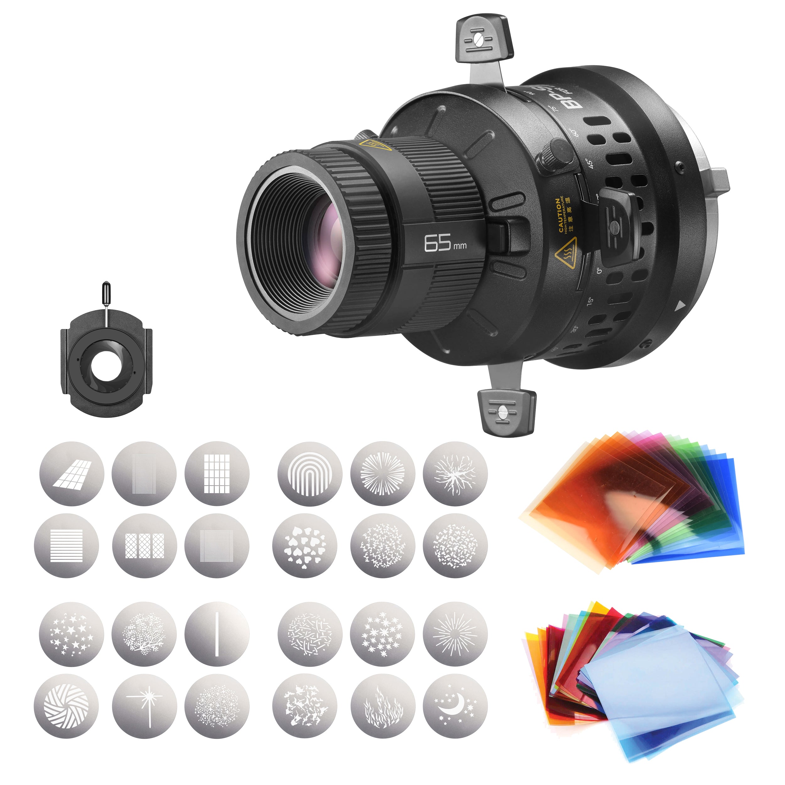 Godox BP SE LED Projection Attachment Complete Bundle Kit - Professional Photography Lighting Accessory for Studio, Portrait, and Product Photography