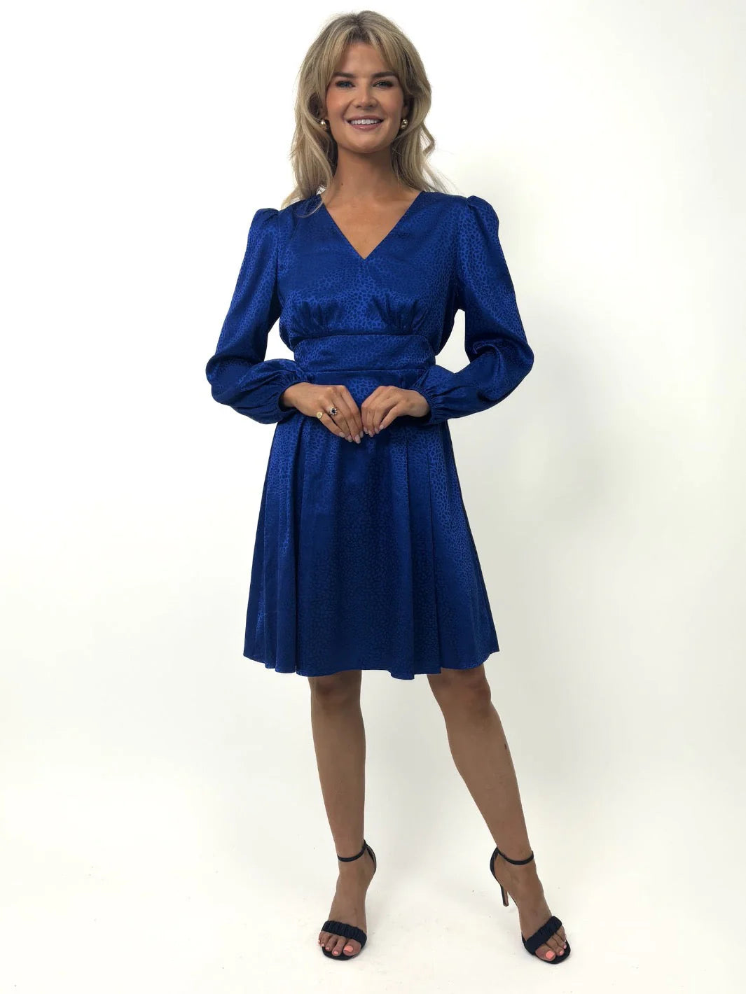 Audrey Mini Dress - Royal Blue A-Line Cocktail Dress for Women | Perfect for Parties, Weddings & Date Nights