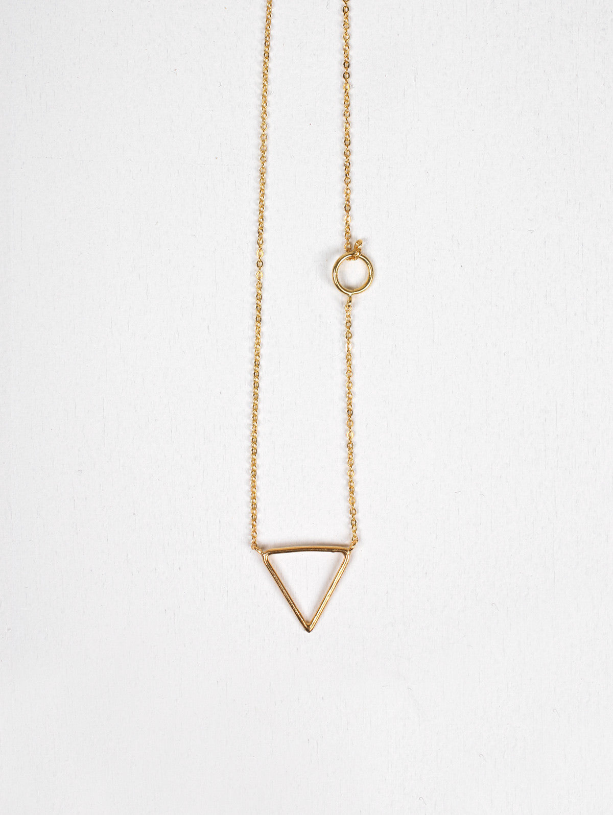 14K Gold Pyramid Necklace for Women - Elegant Layering Pendant for Everyday Wear & Special Occasions
