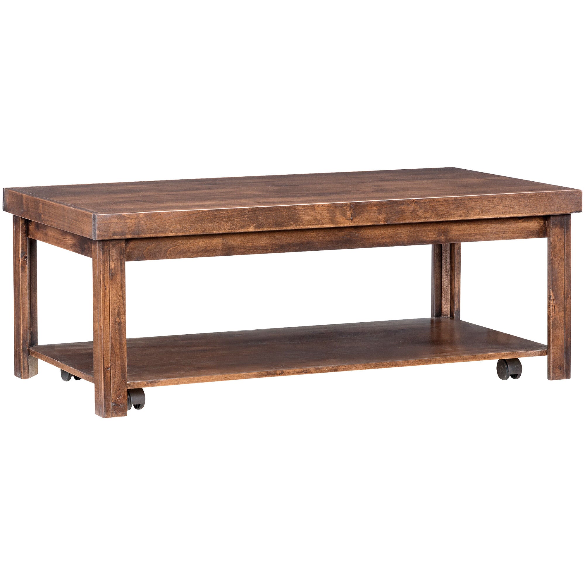 Modern Sausalito Coffee Table - Mid-Century Style Wooden Living Room Table with Storage Shelf | Perfect for Small Spaces, Apartments & Cozy Home Decor