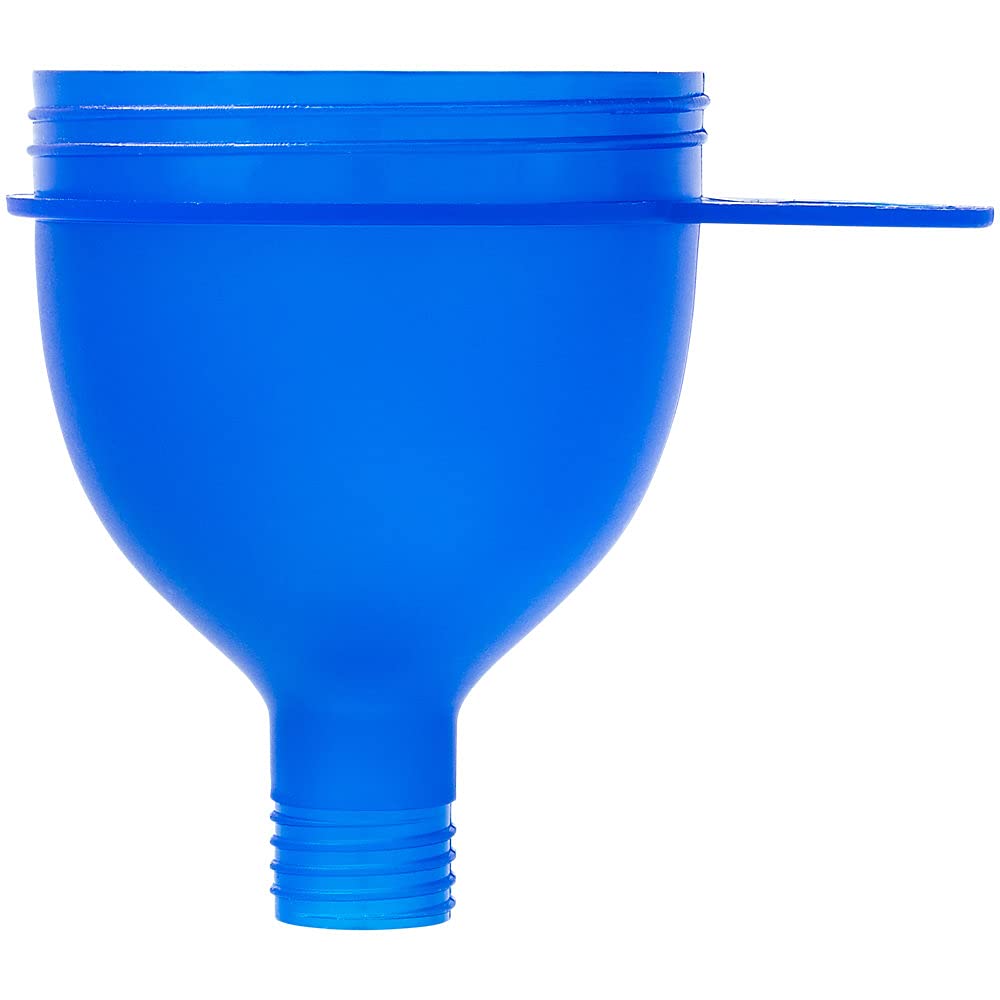 BodyTech Medium Powder Funnel - 100mL (3.4oz) BPA-Free Portable Funnel for Protein, Supplements & Spices | Mess-Free Transfer | Travel, Gym & Kitchen Use (12-Pack, Blue)