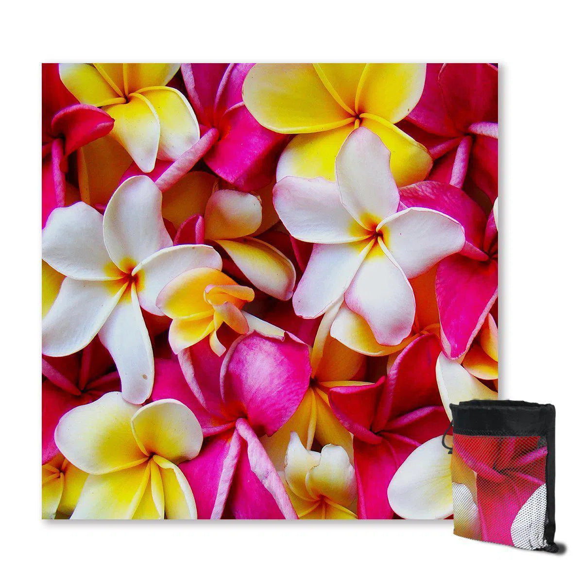 Premium Frangipani Passion Sand-Free Beach Towel - Quick Dry, Ultra Soft & Lightweight for Pool, Travel & Outdoor Activities