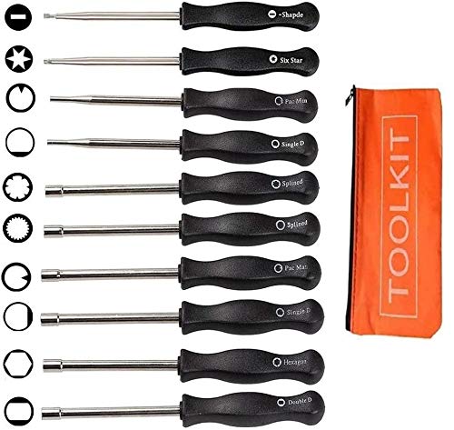 CALU LUKY Carburetor Adjustment Tool Kit for 2-Cycle Small Engines - Compatible with Echo, Poulan, Husqvarna, MTD, Ryobi, Homelite String Trimmers - Perfect for Lawn Mower & Chainsaw Tune-Up