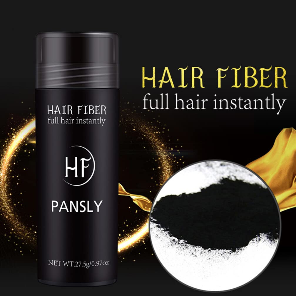 1PC Black Hair Loss Concealer & Thickening Fibers for Thinning Hair - Natural-Looking Hair Building Fibers, Nail & Cord Concealer - Perfect for Daily Use, Special Occasions & Confidence Boost