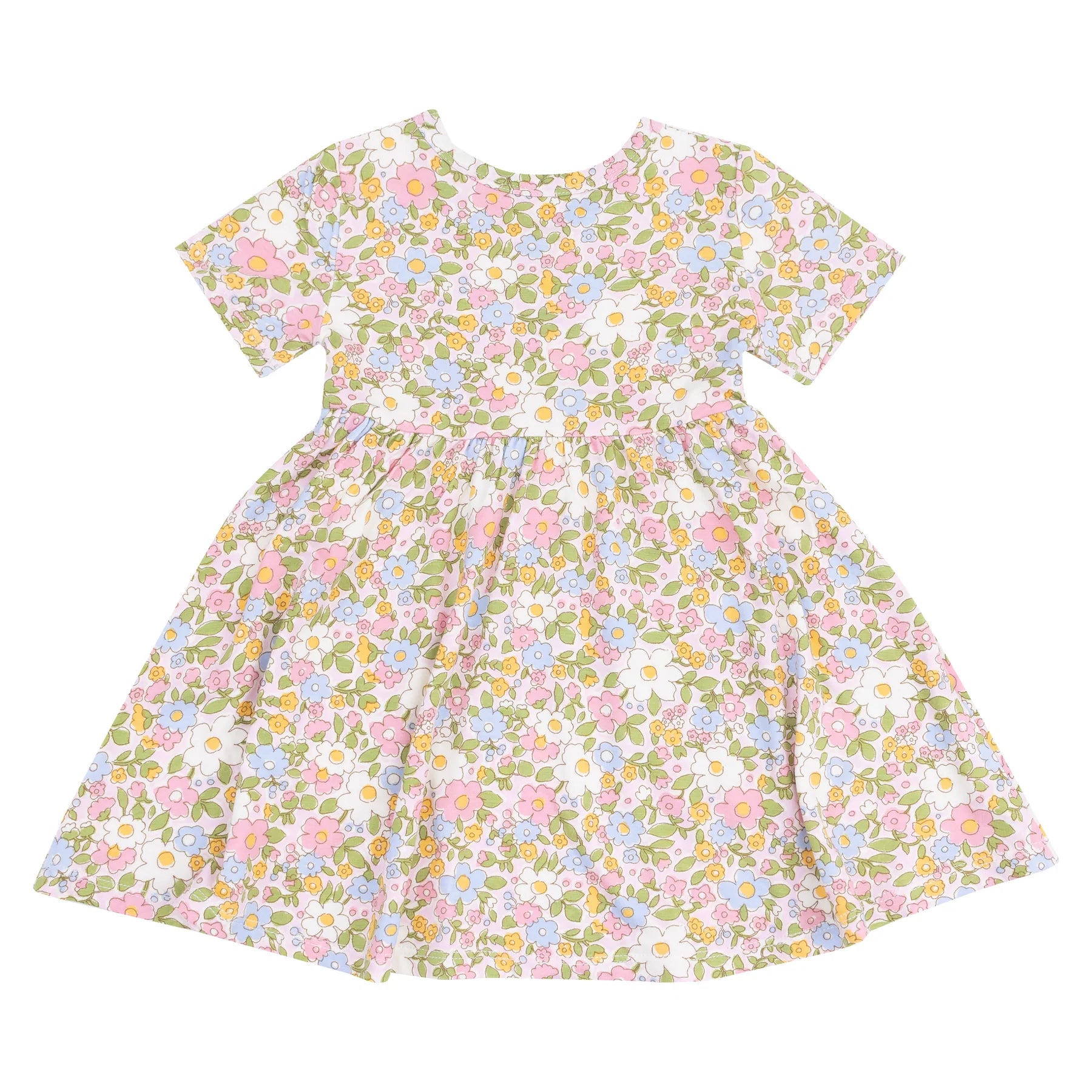 Bubbly Baby Calico Twirly Dress - Adorable Floral Print Twirl Dress for Girls | Perfect for Birthday Parties, Photo Shoots & Special Occasions