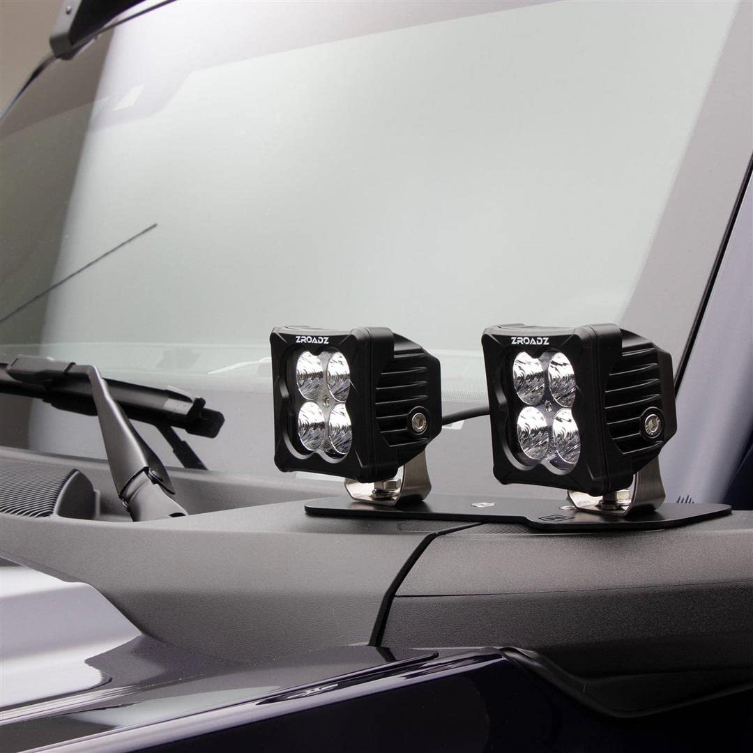 Ford Bronco LED Pod Light Mount - 4-Pack A Pillar Bracket for Off-Road Lighting