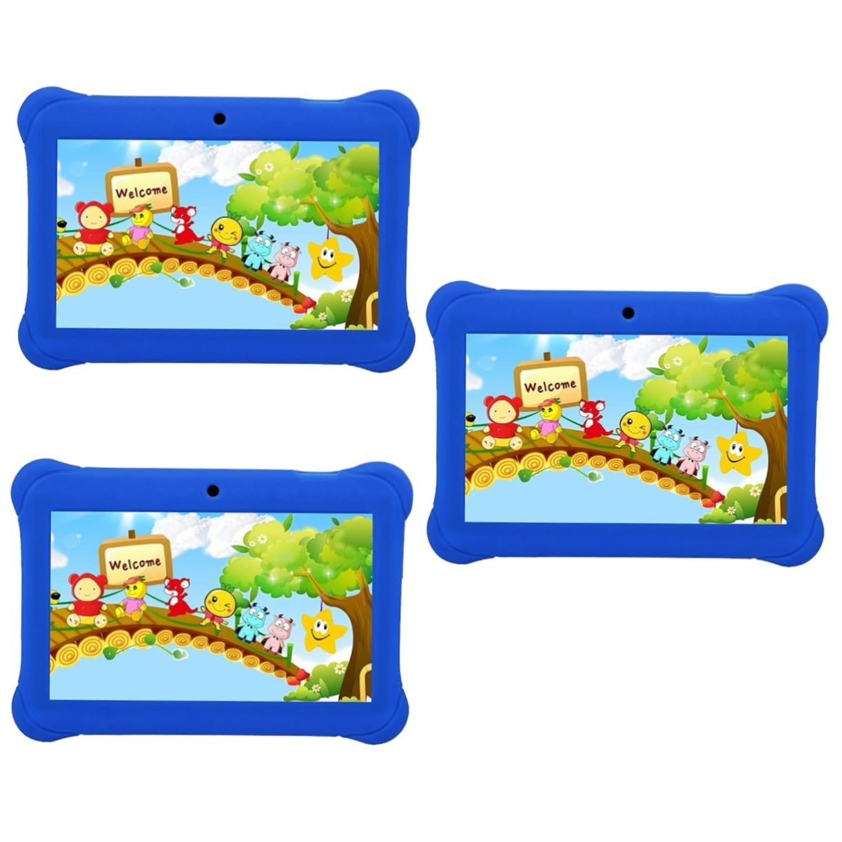 Homoyoyo Kids Tablet 3-Pack - 8GB Storage, Educational Learning Pad for Children Ages 3-8 - Perfect for Home Schooling, Travel & Interactive Playtime