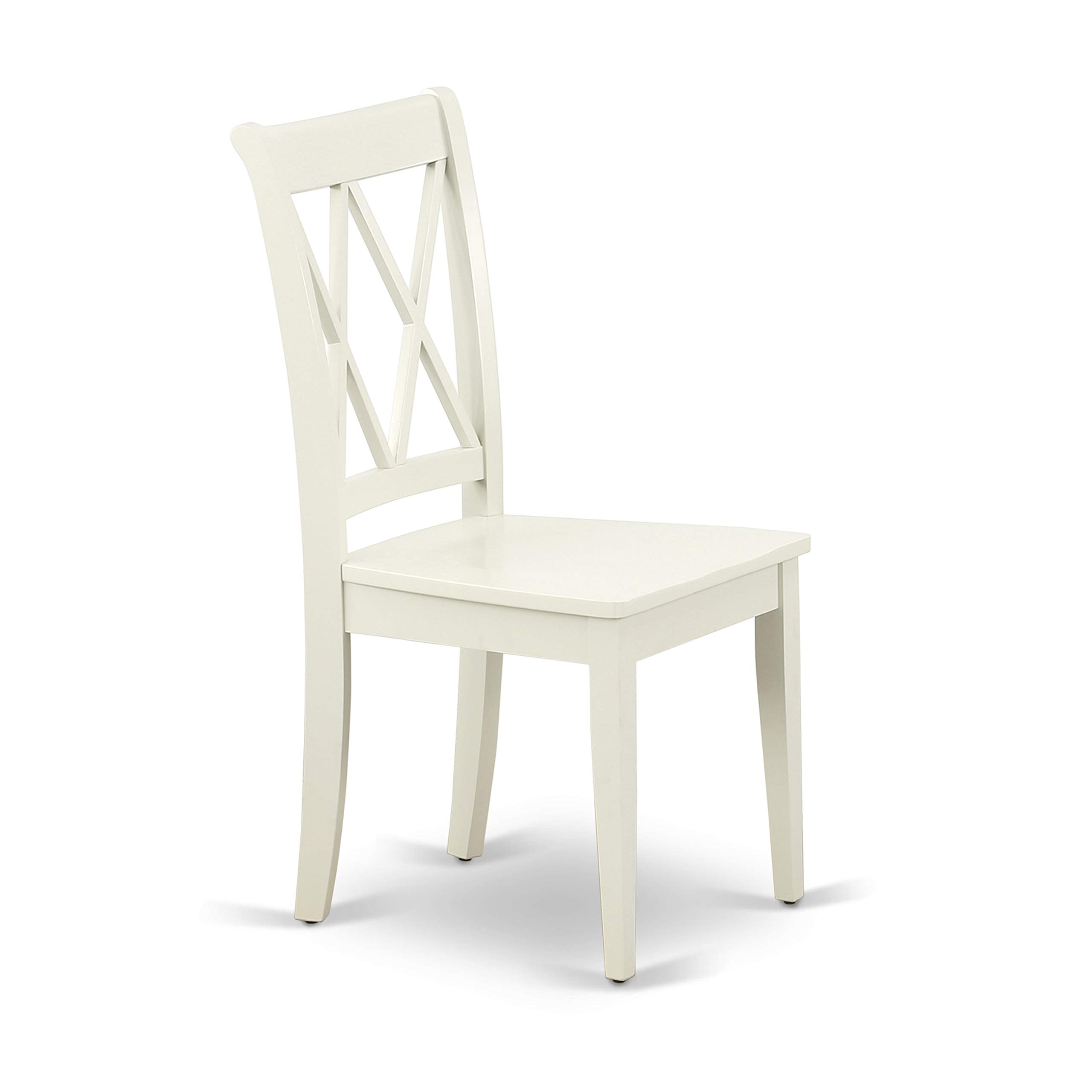 East West Furniture 5-Piece Dining Set with Drop-Leaf Table & 4 Chairs, 30x48 Inch, Linen White – Perfect for Small Kitchens, Breakfast Nooks & Compact Dining Spaces