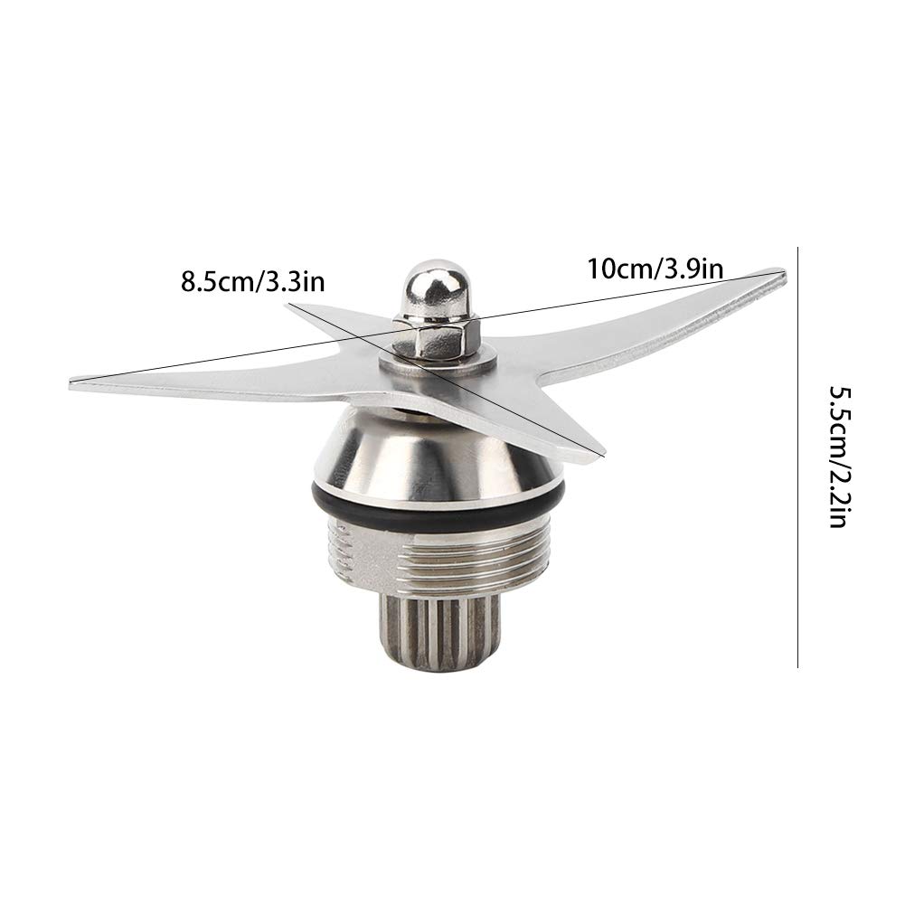 Premium Stainless Steel 4-Leaf Blender Blade Replacement for Vitamix 104675 - Wet Grinding & Ice Crushing - Perfect for Smoothies, Soups & Frozen Desserts