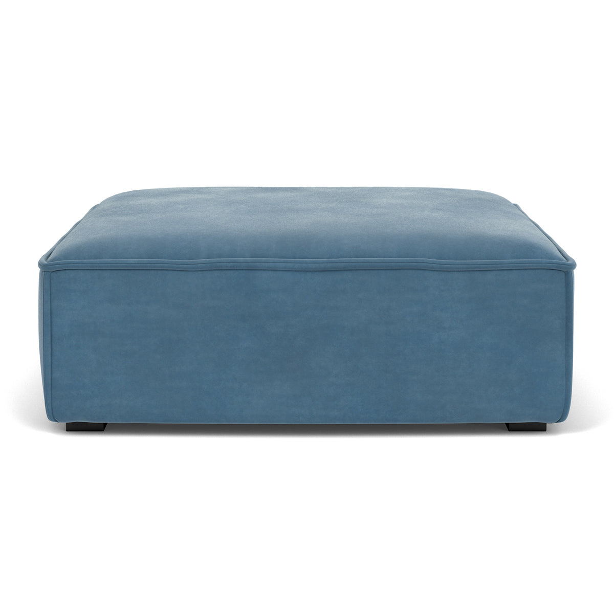 Premium Daphne Velvet Extra Large Footrest - Soft & Supportive Ottoman for Living Room, Office & Bedroom - Comfortable Foot Rest Stool for Relaxing, Working & Nursing (Grey)