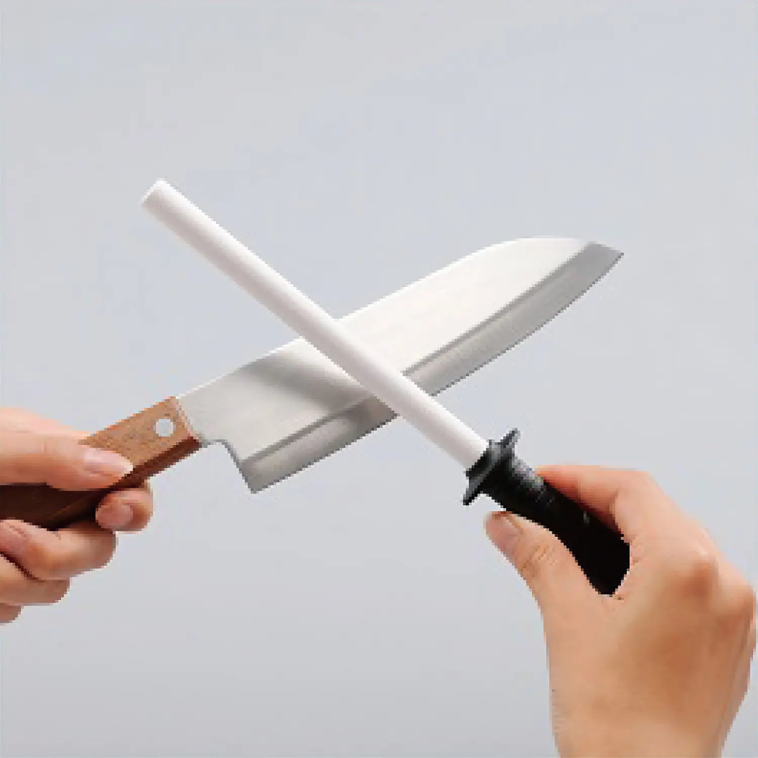 Kyocera Fine Ceramic Knife Sharpening Rod - Professional Honing Steel for Kitchen Chefs - Perfect for Sharpening Japanese & Western Style Knives at Home or Restaurant Use