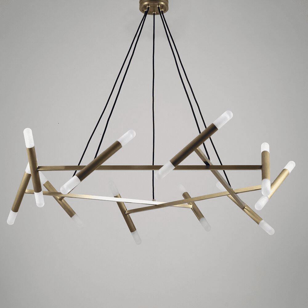 Elegant Le Diamant Crystal Chandelier - Luxury Ceiling Light Fixture for Dining Room, Living Room & Bedroom Decor