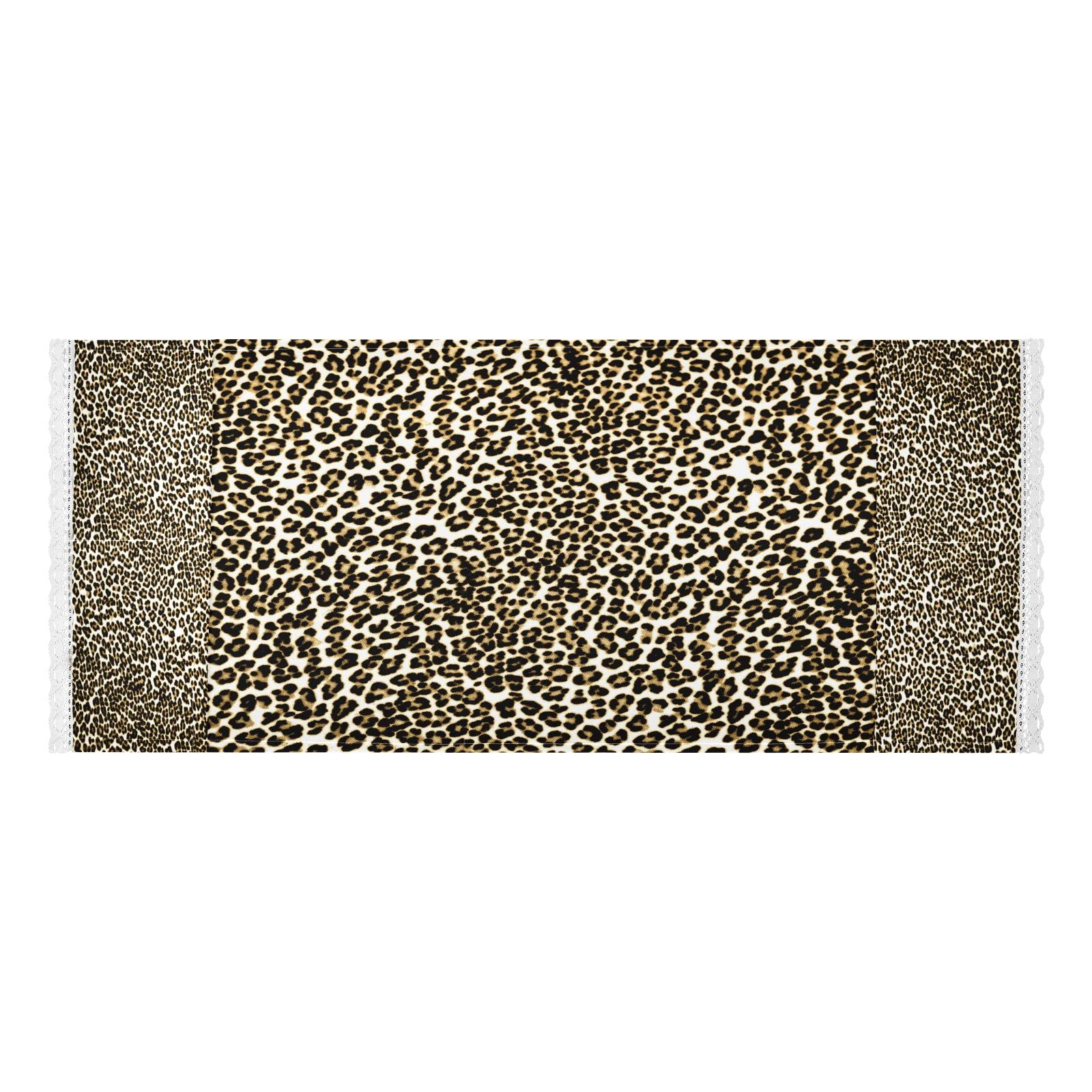 Kigai Beige Leopard Print Washing Machine Cover - Top Load Washer Dryer Dustproof Fabric Cover with Storage Pockets - Universal Home Appliance Protector for Refrigerator, Oven & More - Perfect for Laundry Room, Kitchen & Home Organization