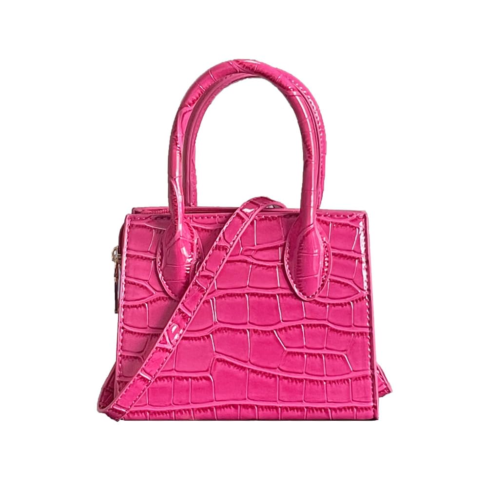 Women's Faux Leather Crossbody Tote Bag - Stylish Mini Purse for Daily Use