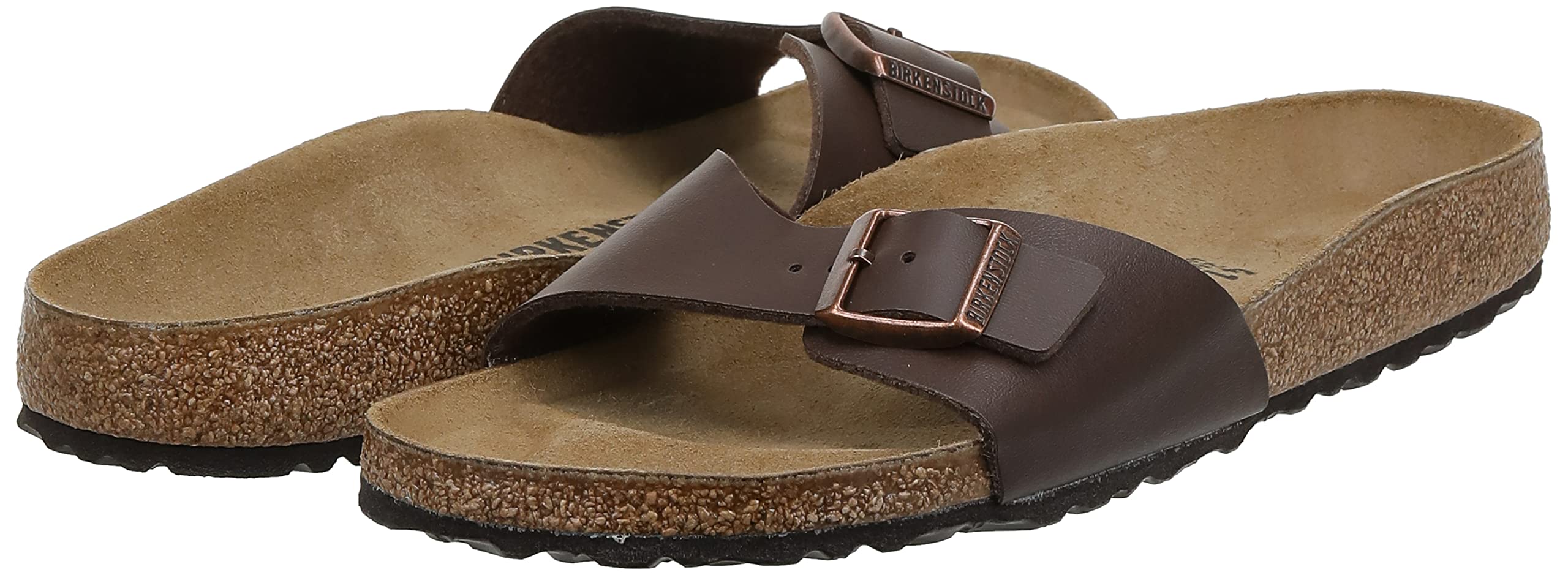Birkenstock Women's Comfort Slides - Soft Footbed Sandals in Brown, Size 7.5 | Perfect for Summer, Beach, and Casual Wear