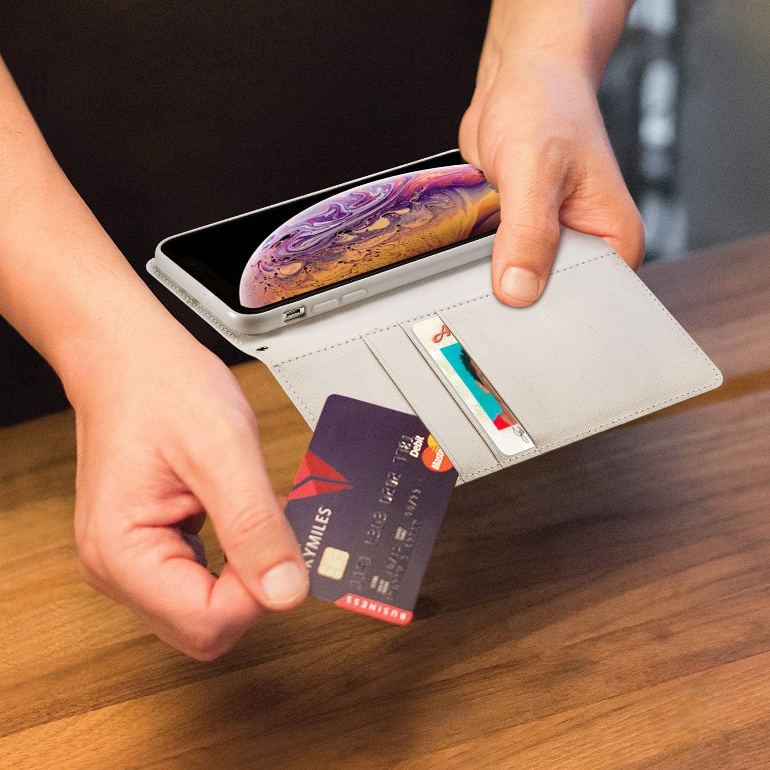 Huawei Genuine Leather Wallet for Men - Slim RFID Blocking Bifold Wallet with Money Clip - Perfect for Everyday Use, Travel, and Gifts