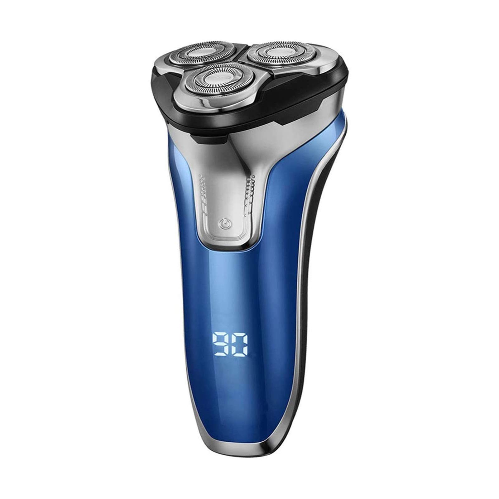 HHWKSJ Rechargeable Electric Razor for Men - 100% Waterproof Wet & Dry Rotary Shaver with Pop-up Trimmer & LED Display - Perfect for Travel, Gym & Daily Shaving