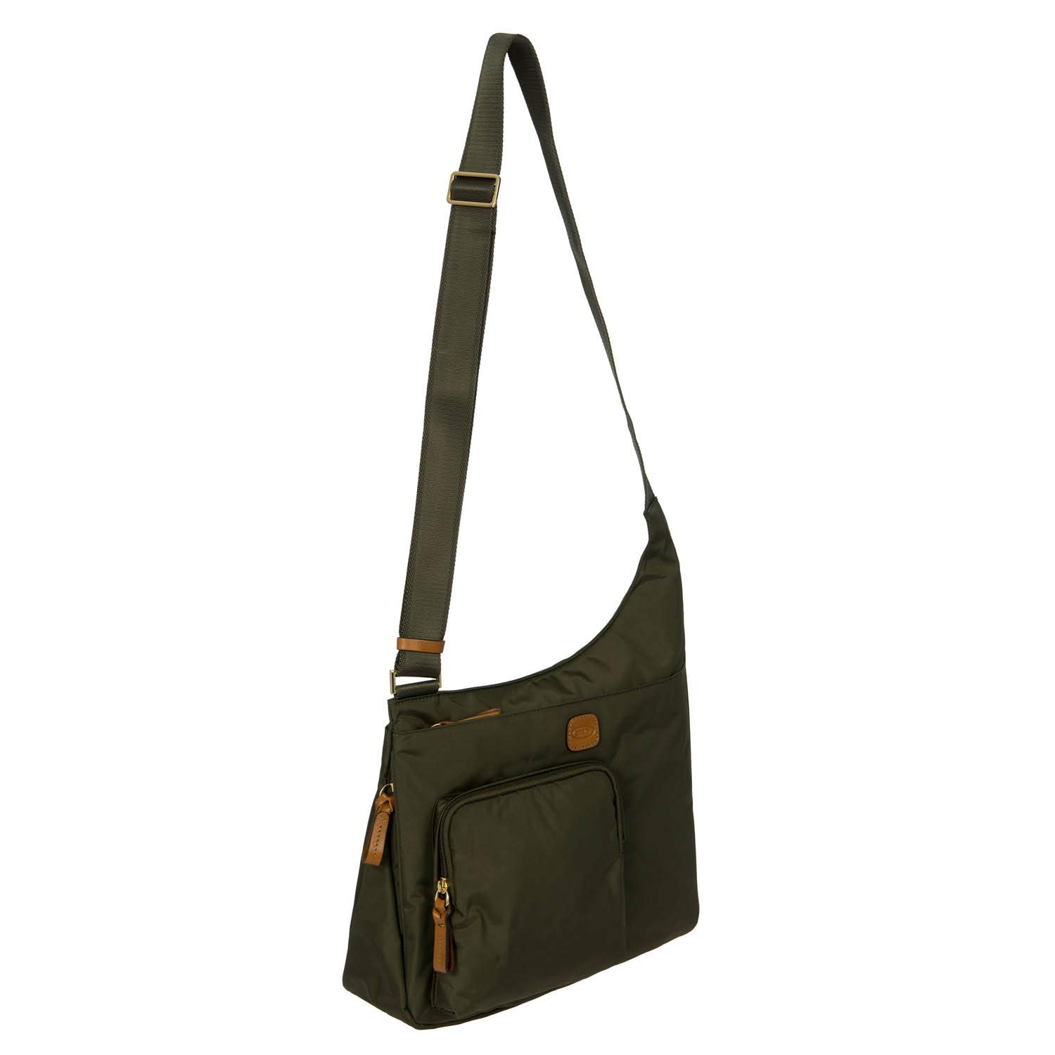Bric's 2.0 X-Bag Hipster Envelope Shoulder Bag for Women - Olive Green Travel Purse & Crossbody Bag - Perfect for Work, Travel & Everyday Use