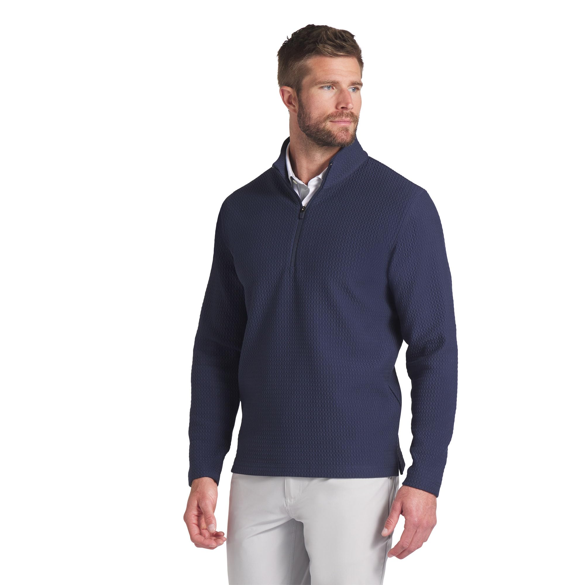 Men's Boulder 1/4 Zip Fleece Pullover - Lightweight Hiking & Outdoor Jacket for Camping, Running & Casual Wear