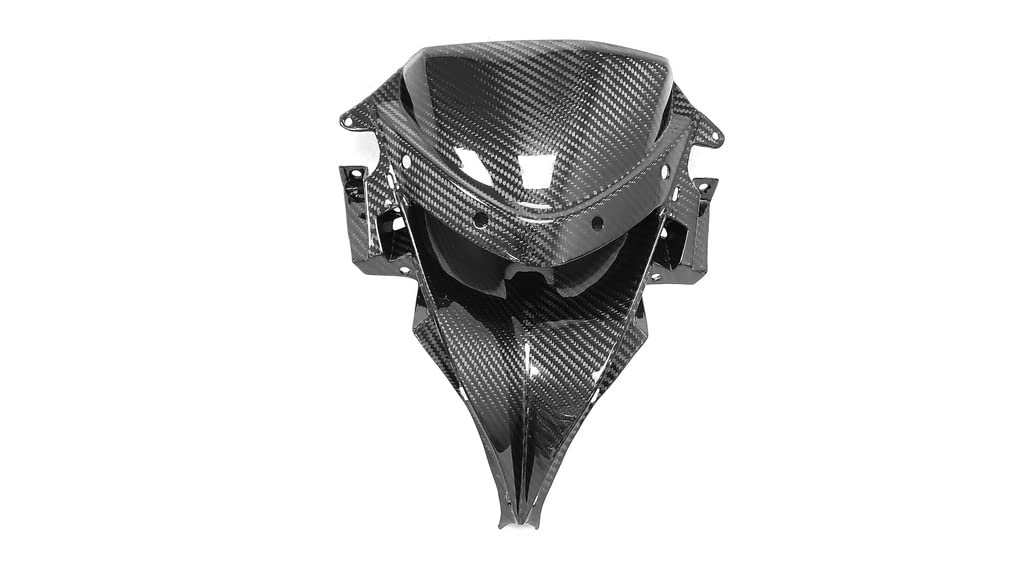 Carbon Fiber Nose Fairing Replacement for Kawasaki ZX6R (2009-2012) | 2x2 Twill Weave | Motorcycle Body Upgrade for Track Racing & Street Performance