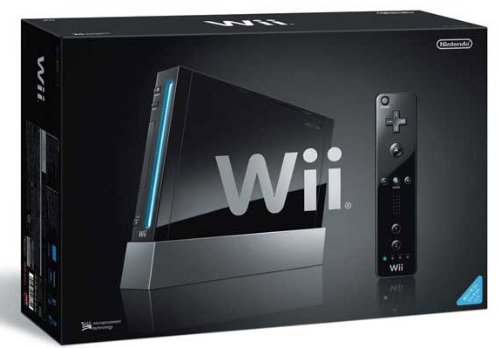 Nintendo Wii Mario Kart Bundle - Console with Wii Sports, Mario Kart Wii Game, Wii Wheel & Remote Plus Controller (Black) | Perfect for Family Game Nights & Multiplayer Racing Fun