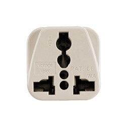 Universal Travel Adapter Plug for Switzerland - Grounded Voltage Converter with 3-Prong Outlet - Perfect for Charging Laptops, Phones & Devices in Swiss Hotels