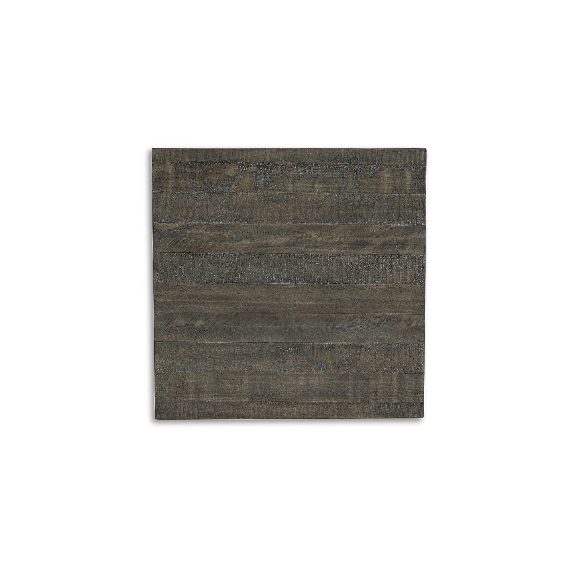 Signature Design by Ashley Havalance French Country Square End Table - White & Gray Distressed Finish - Perfect for Living Room, Bedroom or Office Decor