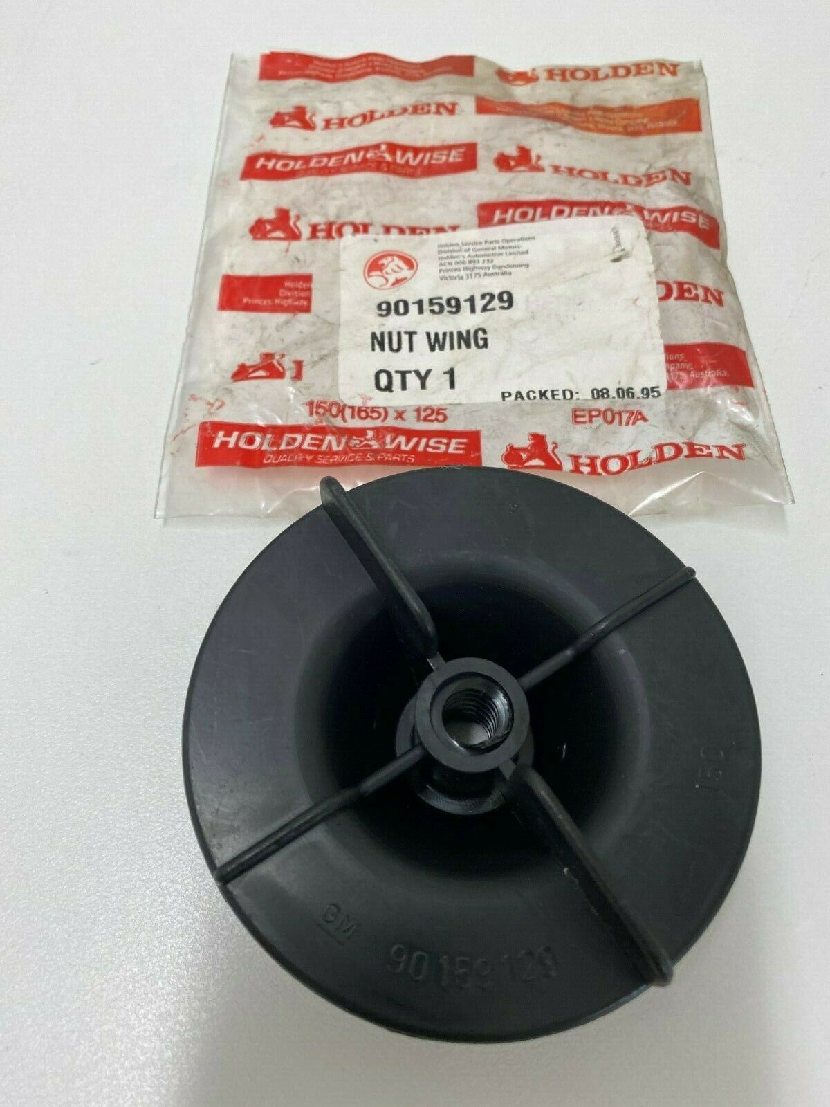 Genuine Holden VK to VP Commodore Sedan & Wagon Spare Wheel Retaining Plastic Wing Nut - Perfect for Secure Spare Tire Storage & Emergency Roadside Repairs