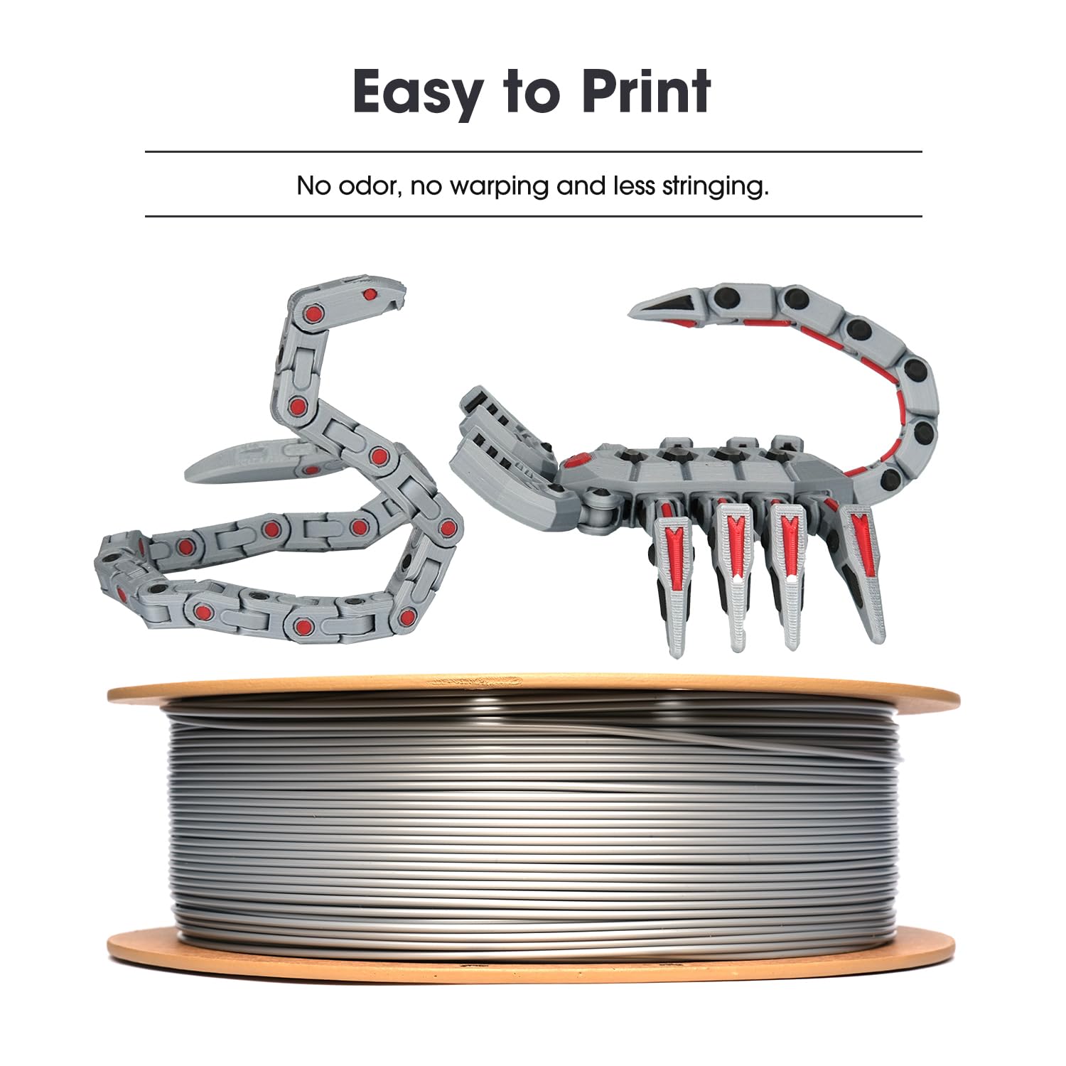 eSUN PLA Filament 1.75mm - High Speed 3D Printer Filament with +/- 0.02mm Dimensional Accuracy | 1kg Spool (2.2Lbs) | Fast Printing PLA Filament for Creality, Ender 3, Prusa | Perfect for DIY Projects, Prototyping & Home Decor
