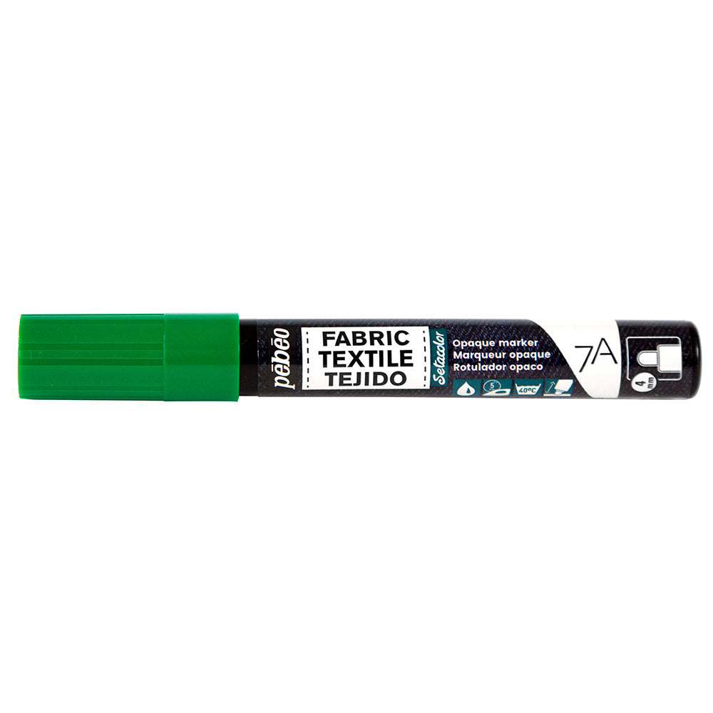 7A Opaque Marker Pen - 4mm Tip, Vibrant Green - Perfect for Art, Calligraphy, and DIY Projects