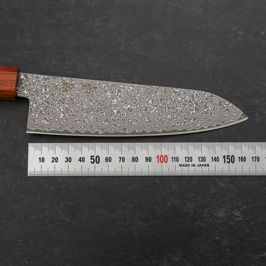 Premium Santoku Knife 165mm - VG-10 Damascus Steel Blade with Shitan Ebony Handle - Perfect for Slicing, Dicing & Chopping - Ideal for Home Chefs & Professional Kitchens