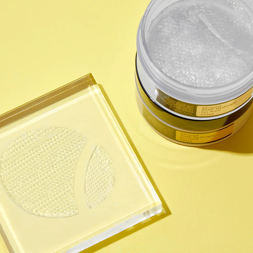 COSRX Advanced Snail Hydrogel Eye Patch 60 Patches - Korean Skincare for Dark Circles, Puffiness & Wrinkles - Perfect for Morning Routine & Travel Skincare