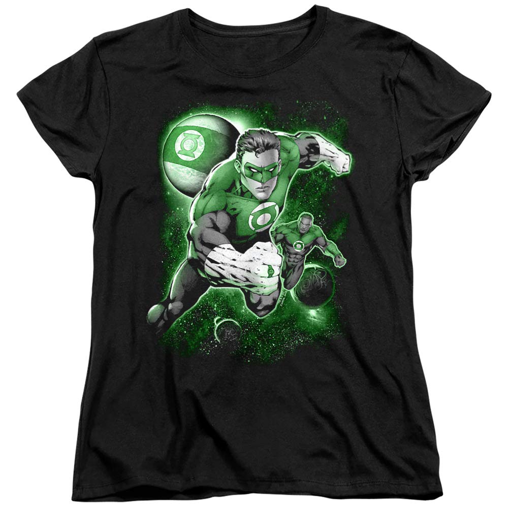 Green Lantern Lantern Planet Women's Graphic T-Shirt - Superhero Comic Book Tee for Cosplay, Casual Wear & Gift Ideas
