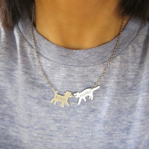 Christy Robinson Spay and Neuter Awareness Pet Lover Necklace - Perfect Gift for Veterinarians & Animal Rescue Volunteers