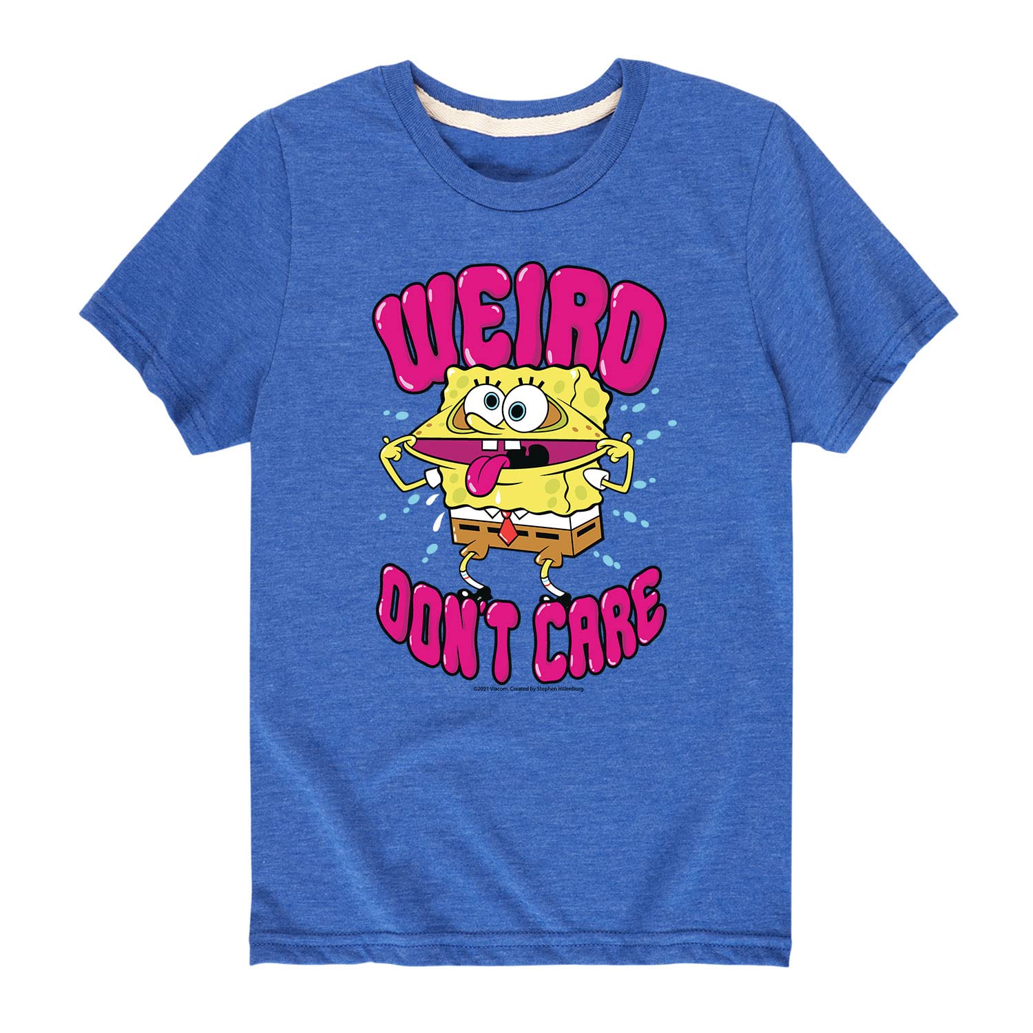 Spongebob Squarepants Weird Graphic T-Shirt for Toddler & Youth | HYBRID APPAREL | Fun Cartoon Tee for Playdates & Casual Wear