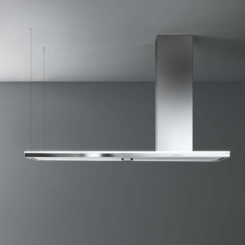 Falmec Lumen Isola 70 Inch Stainless Steel Island Mount Range Hood - Professional Kitchen Ventilation for Modern Homes (FDLUM70I5SS) | Perfect for Open Concept Kitchens and Cooking Areas