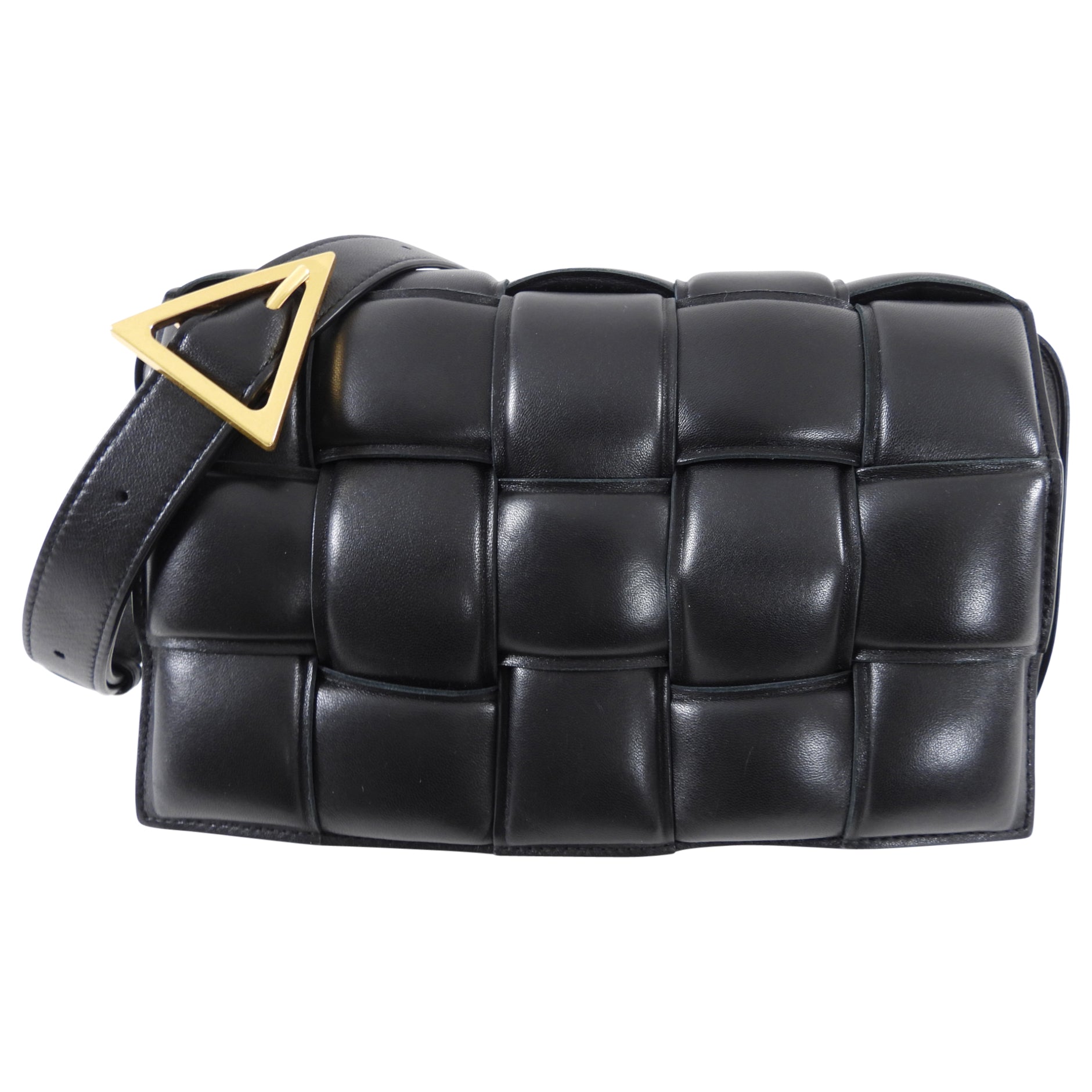 Bottega Veneta Black Padded Cassette Bag - Luxury Crossbody Shoulder Bag for Women | Perfect for Date Night, Office & Travel Accessories