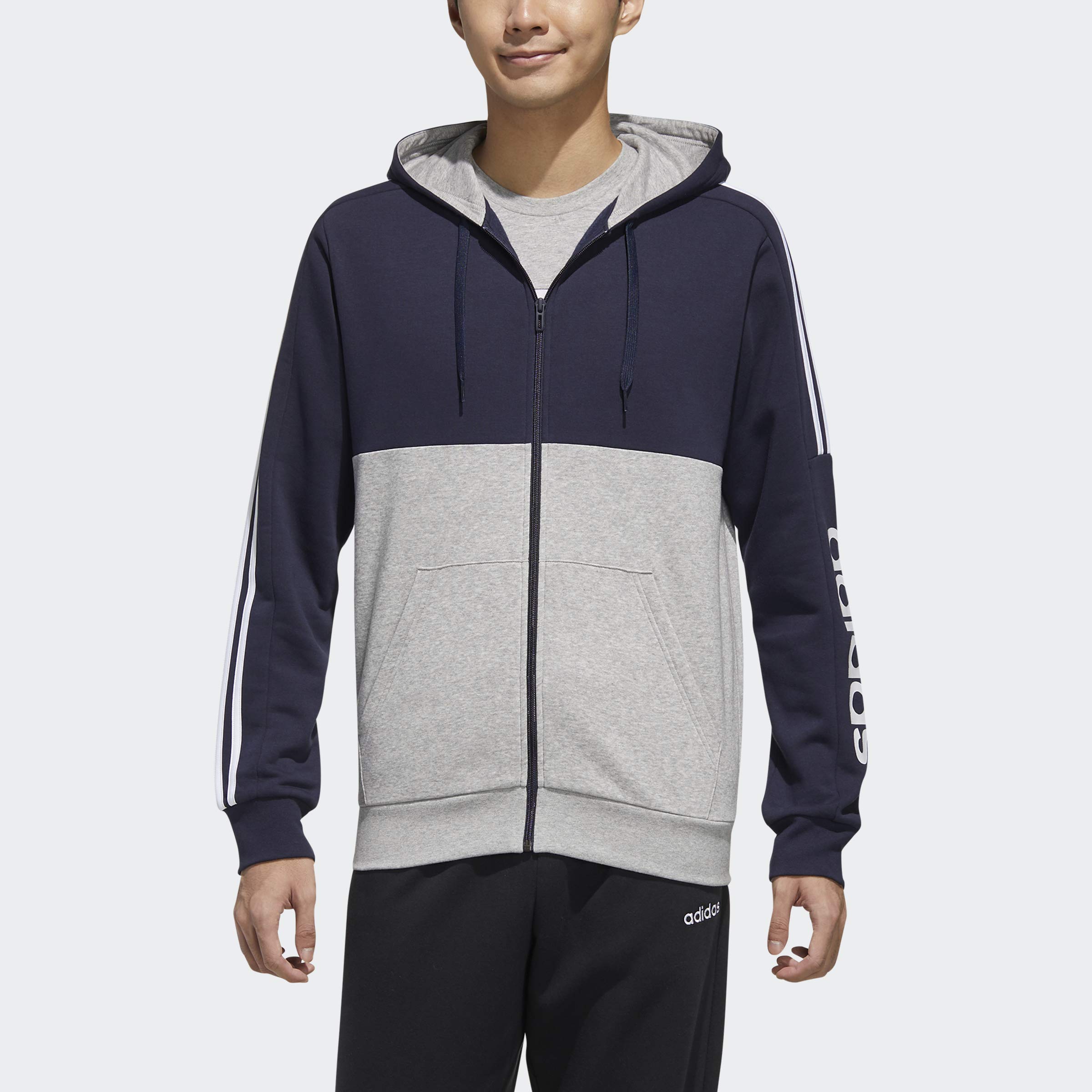 adidas Men's Essentials Colorblock Track Jacket - Lightweight Running Hoodie for Gym, Jogging & Casual Wear