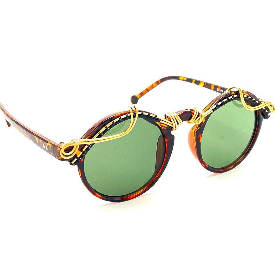 Premium Comfort Tortoise Green Reading Glasses - Lightweight & Stylish for Reading, Working, and Daily Use
