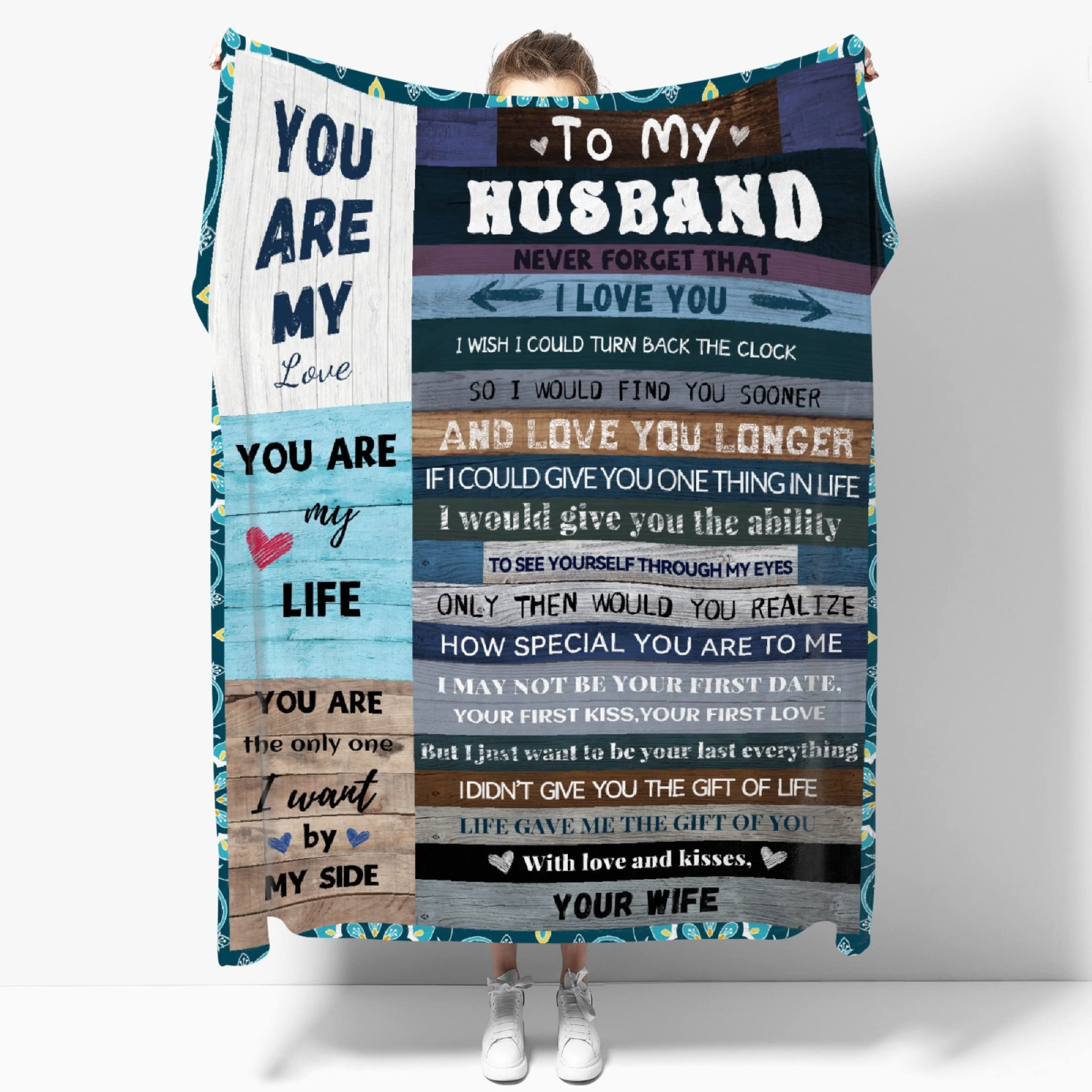 Soft Cozy Flannel Throw Blanket for Couch, Bed & Car - 120x90 Inch Large Warm Fuzzy Blanket for Husband Gift, Family Use, Outdoor Camping & Home Decor